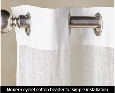 Sheer Linen Curtains 2pk