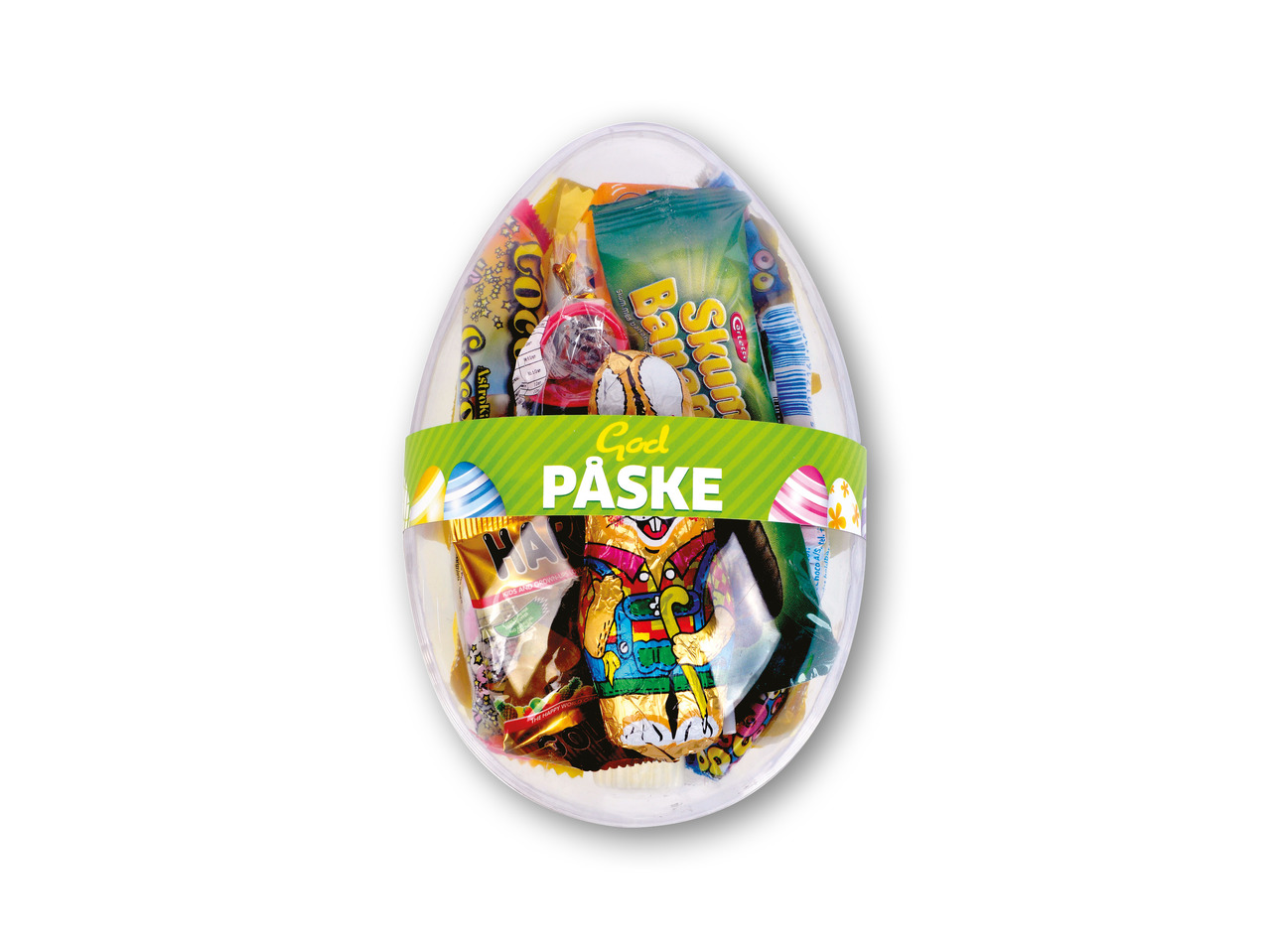 Plasticæg m/slik