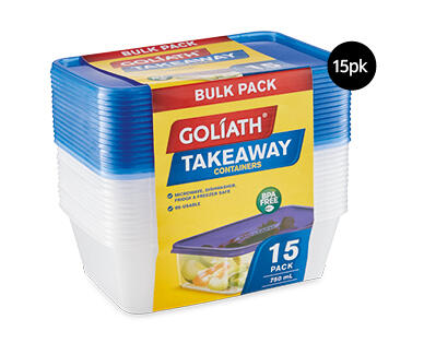 Takeaway Containers 15pk