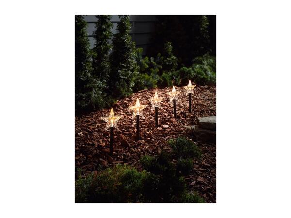 Livarno Home LED Star Stake Lights - 5 Pack