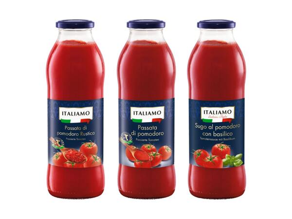 Passierte Tomaten oder Tomatensauce