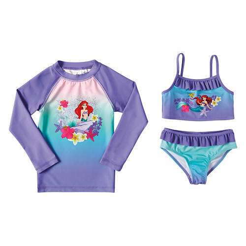 Children's Ariel Character Swimsuit Set - XS