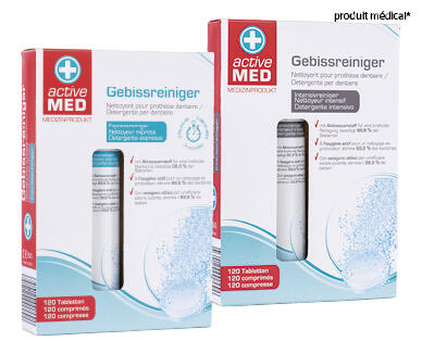 ACTIVE MED
PASTILLES NETTOYANTES POUR PROTHÈSES DENTAIRES