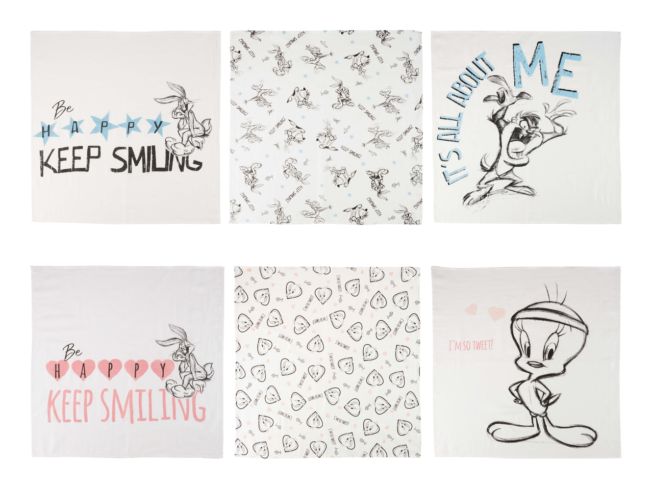 Langes pour bébé, lot de 3