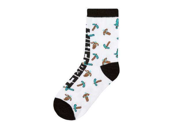 Kids' Minecraft Socks - 3 Pairs