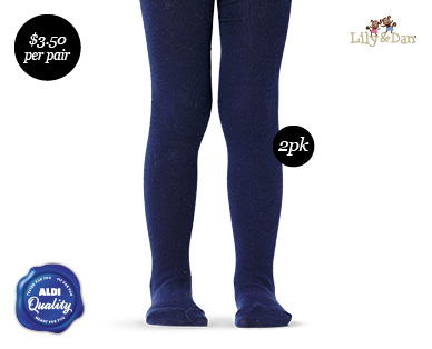 GIRLS BASIC TIGHTS 2PK