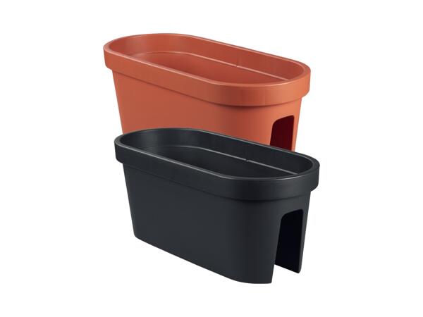 Blomkruka för räcke