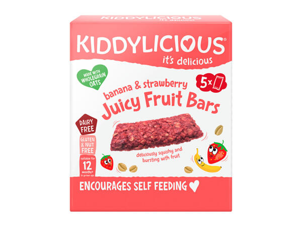Kiddylicious Strawberry & Banana Juicy Fruit Bars