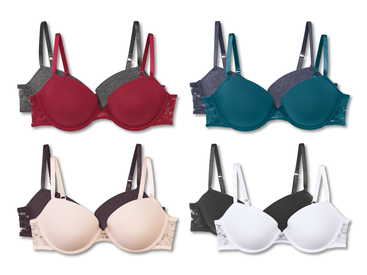 Soutien-gorge à armatures, lot de 21