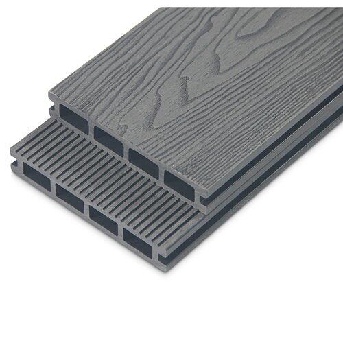 HOME DELUXE Terrassendielen SAMANA PREMIUM Komplettset (inkl. Unterkonstruktion) anthrazit 10m²