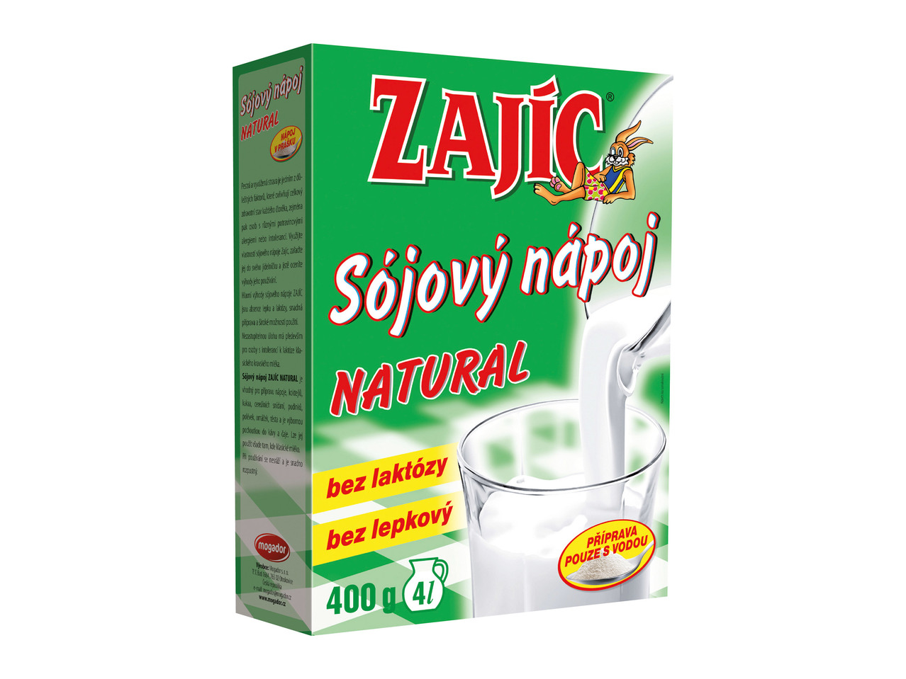 SÓJOVÝ NÁPOJ NATURAL BEZ LAKTÓZY A LEPKU