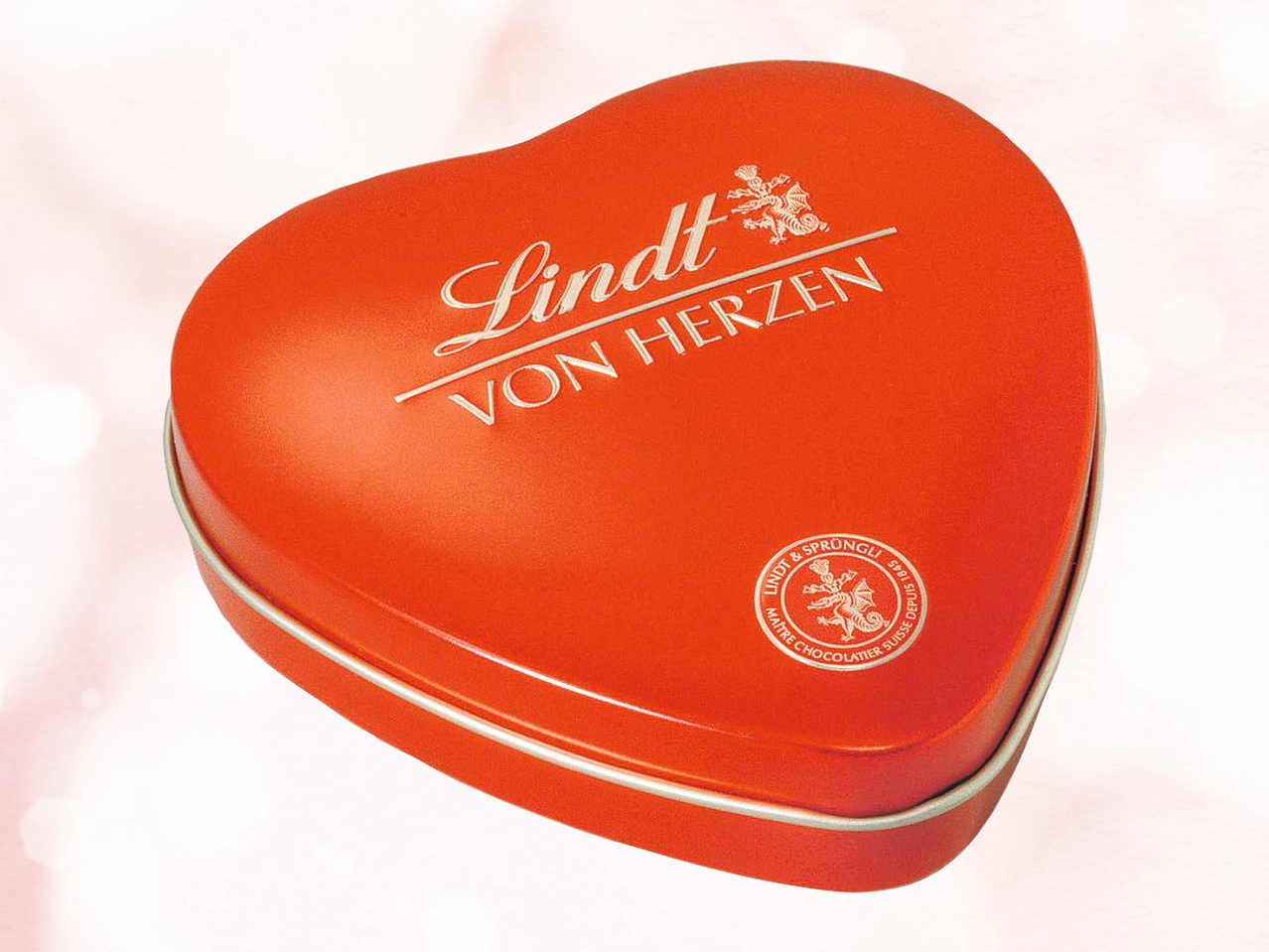 Chocolats dans une boîte cœur Lindt