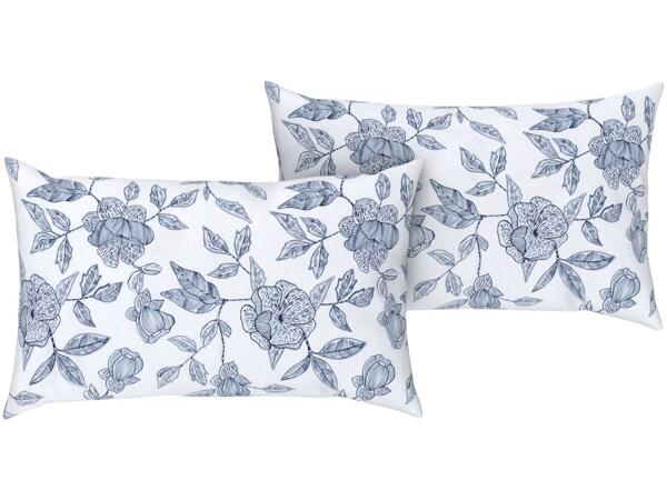 Cotton sateen pillowcases, 2 pieces