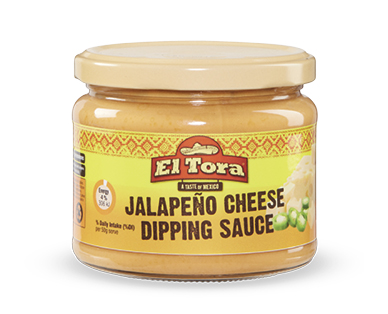 GUACAMOLE STYLE AND JALAPENO CHEESE DIPPING SAUCES 300G