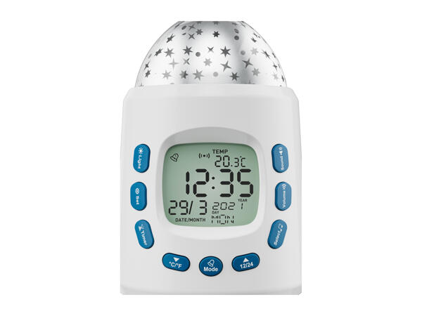 Auriol Projection Alarm Clock with Starry Sky