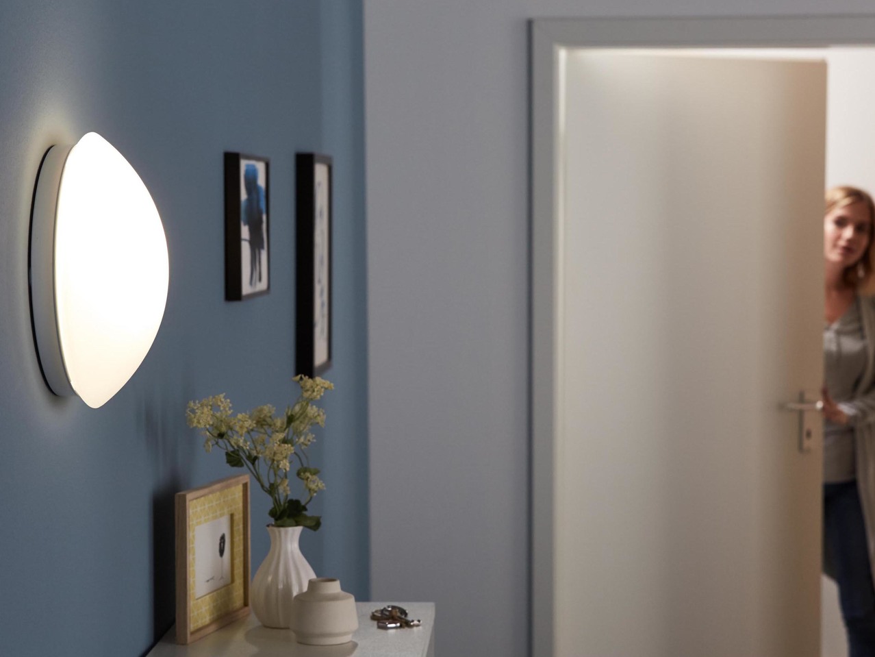 LED Ceiling Light with Motion Sensor