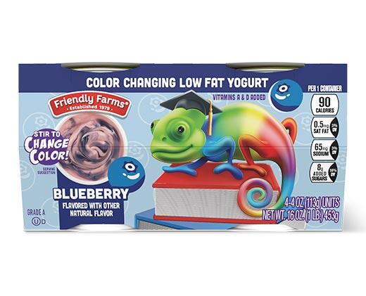 Friendly Farms Color Changing Yogurt Blueberry or Strawberry