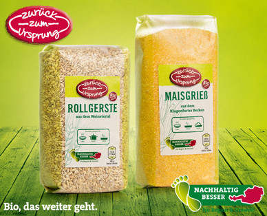 ZURÜCK ZUM URSPRUNG Österr. Bio-Rollgerste/Maisgrieß