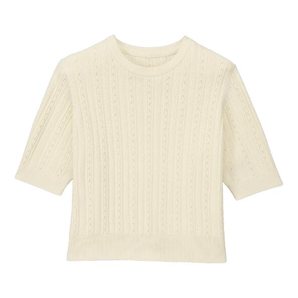 UP2Fashion(R) 				Pullover mit Lochstickerei