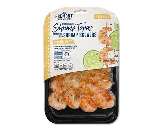 Fremont Fish Market 
 Wild Caught Argentine Shrimp Skewers Assorted Varieties