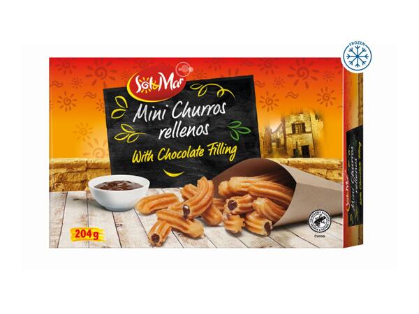 Sol & Mar Mini Churros Rellenos with Chocolate Filling