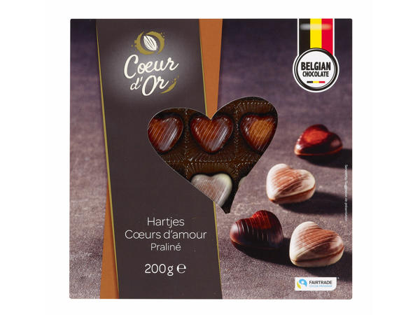 Pralinen in Herzform