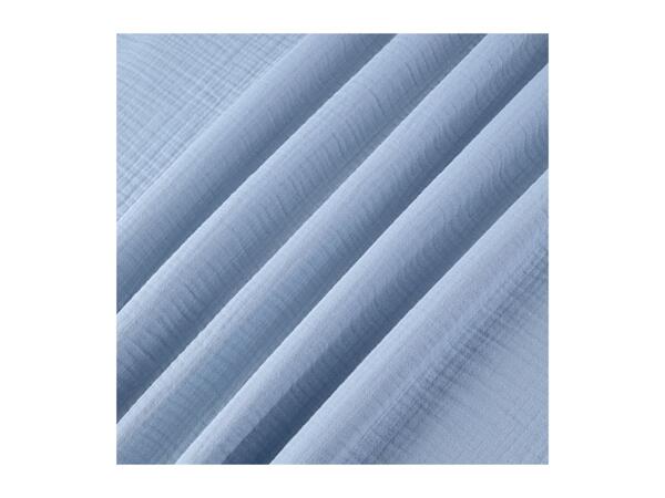 Livarno Home Blue Muslin Bedlinen - King