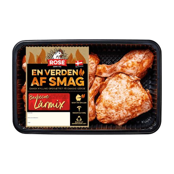 BBQ lårmix af dansk kylling