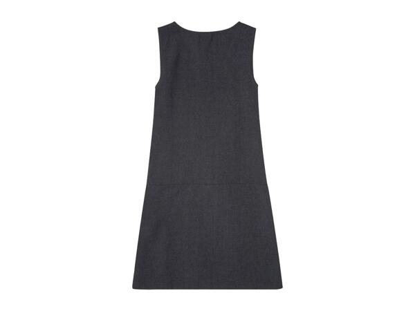 Girls' Grey School Pinafore - 2 Pack