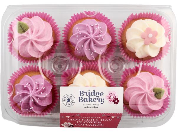 Mother's Day Flower Cupcakes 6pk