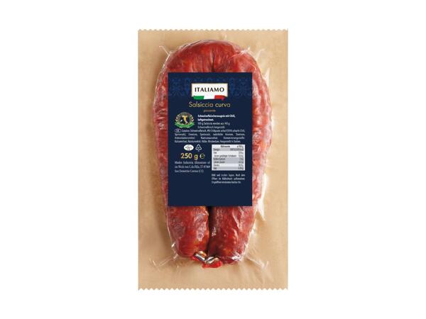 Salsiccia curva piccante