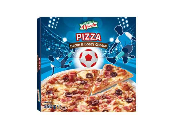 Pizza lardons et fromage de chèvre