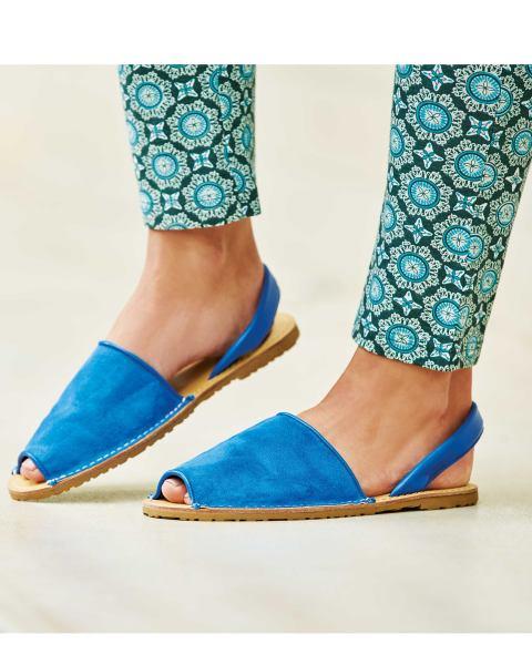Avenue Blue Sling Back Sandals