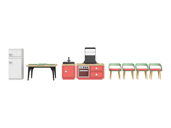 Playtive Flexible Doll Family or Doll's House Furniture