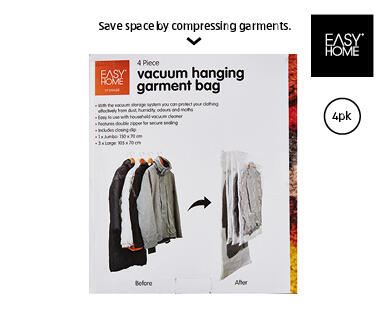 Vacuum Storage Bags or Hanging Vacuum Garment Bags