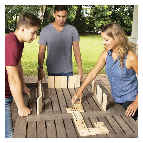 Giant Wooden Dominoes Game Set