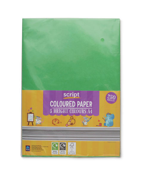 A4 Colour Paper Pack Brights