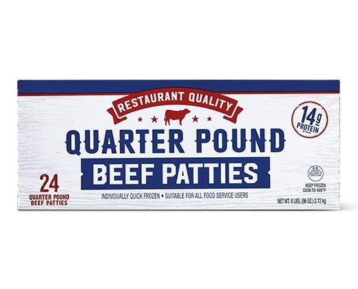 Restaurant Quality Quarter Pound Beef Patties