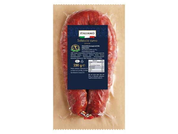 Salsiccia curva piccante