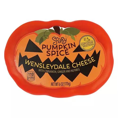 Scary Pumpkin Spice Wensleydale Cheese, 6 oz