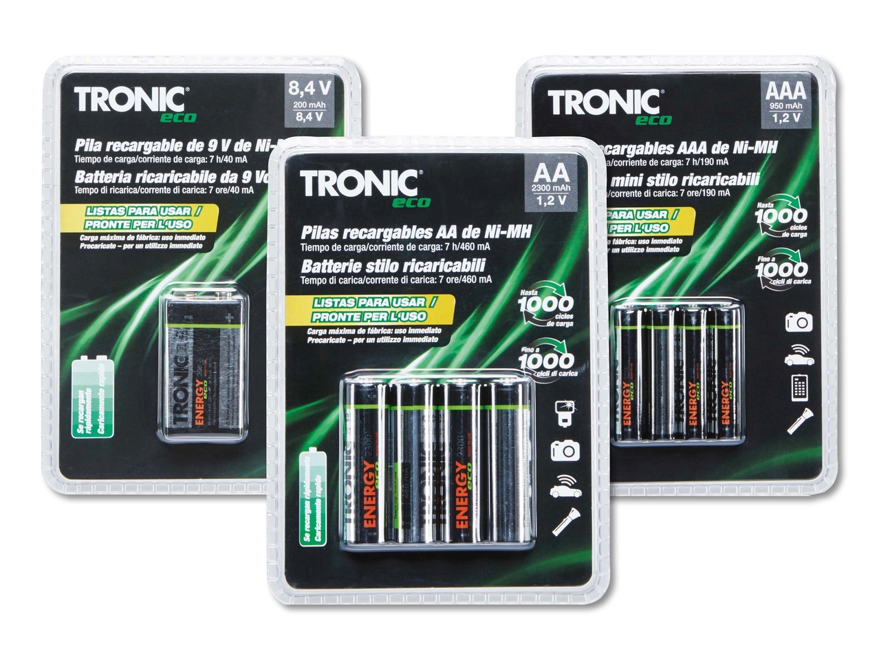 Batterie "Ready to use" (solo in Ticino e nella Svizzera francese)