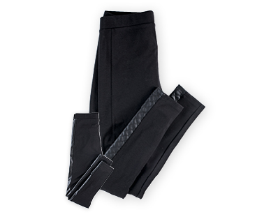 Leggings da donna con inserti in similpelle BLUE MOTION