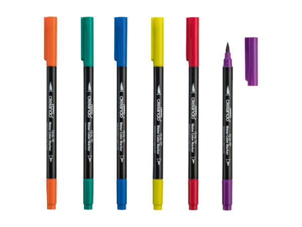 Akvarellfiltpennor, 6-pack