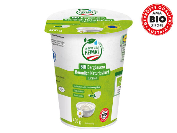 Bio-Heumilch Naturjoghurt cremig