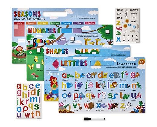 The Clever Factory 
 4-Pack Write and Wipe Learning Boards