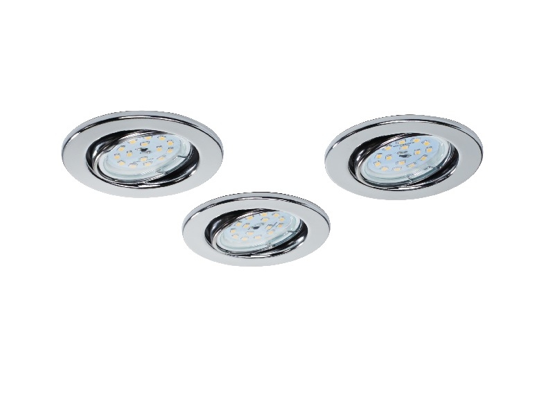 LED Recessed Lights, 3 pieces