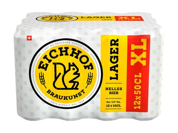 Bière blonde Eichhof 4,8% vol. (action valable uniquement en Suisse alémanique)