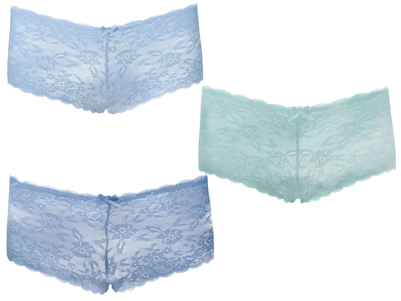 Ladies' Lace Hipster Briefs, 3 pieces