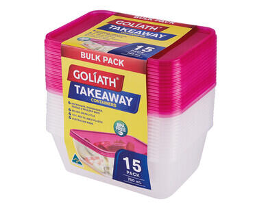 Takeaway Containers 15pk