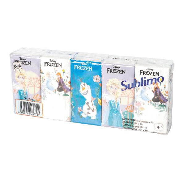 SUBLIMO(R) 				Bedruckte Taschentücher, 10er-Packung